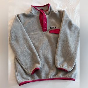 Girls Patagonia snap pullover fleece 7/8